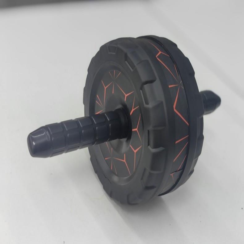 新款卷腹练马甲线健身器材非自动回弹宽轮健腹轮家用送跪垫健腹器