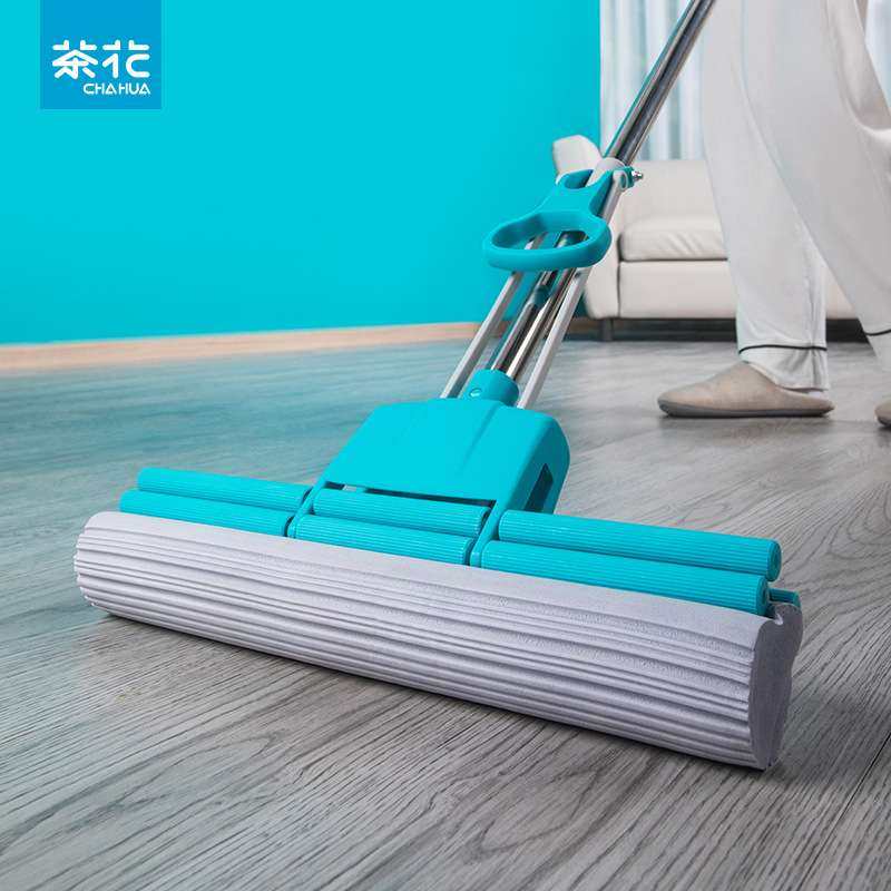 茶花海绵滚轮拖把免手洗家用拖地神器胶棉吸水地拖大号,电子元器件市场,其它元器件,淘宝优惠券,粉丝福利购,淘宝优惠卷