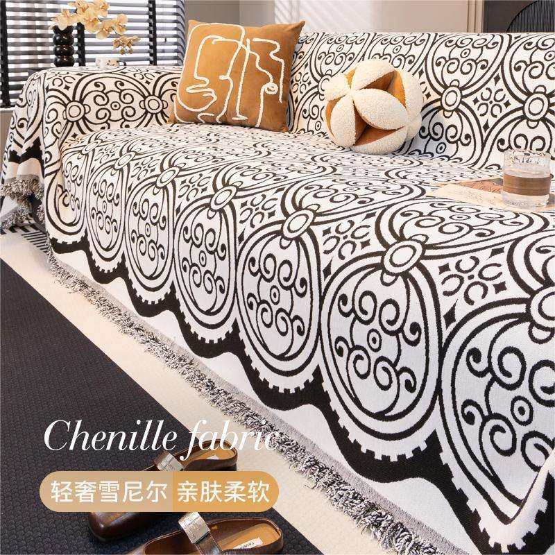 雪尼尔沙发盖布巾四季通用简约百搭防滑沙发套罩一片式全盖毯,电子元器件市场,其它元器件,淘宝优惠券,粉丝福利购,淘宝优惠卷