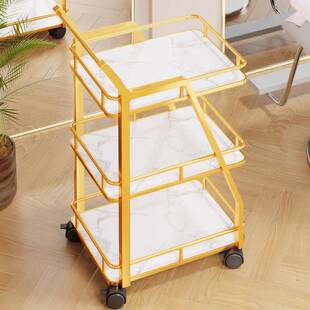 美容院专用小推车理发店烫染工具柜高级手推仪器放置架美睫置物架