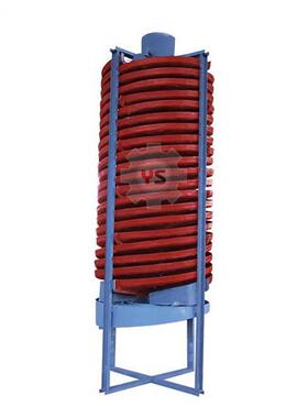 实验室BLL600玻璃钢螺旋溜槽小型重力选矿洗煤脱泥试验