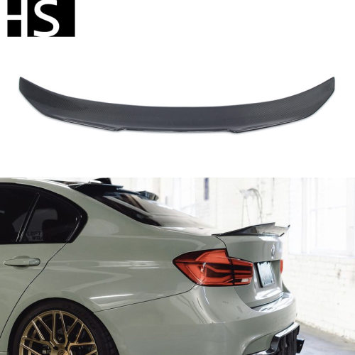 适用于12-19年宝马3系F30F35/M3F80改装PSM款碳纤维尾翼扰流板
