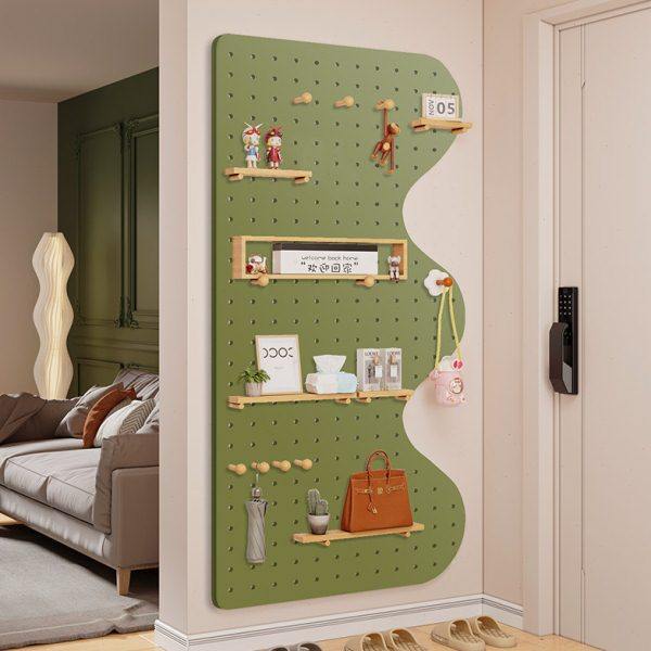 洞洞板置物架实木工具货架可定制入户门玄关装饰墙配件墙上收纳架,商业/办公家具,五金货架/工具货架/洞洞板,淘宝优惠券,粉丝福利购,淘宝优惠卷