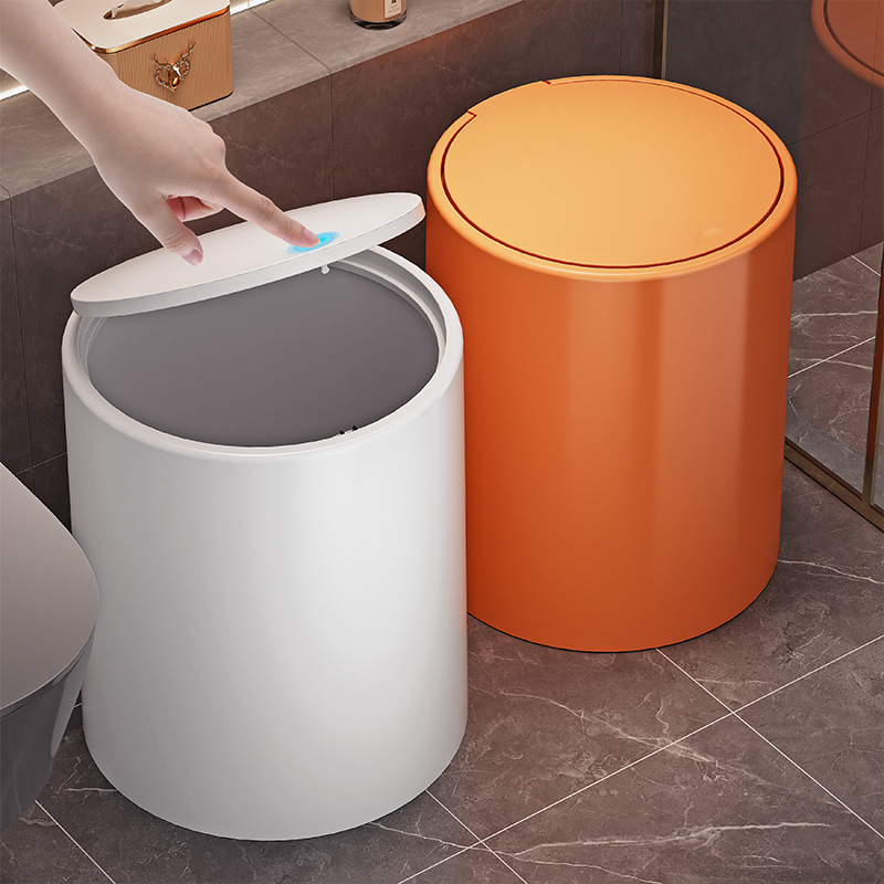 垃圾桶家用2024新款客厅卫生间厕所厨房按压带盖大号大容量纸篓桶