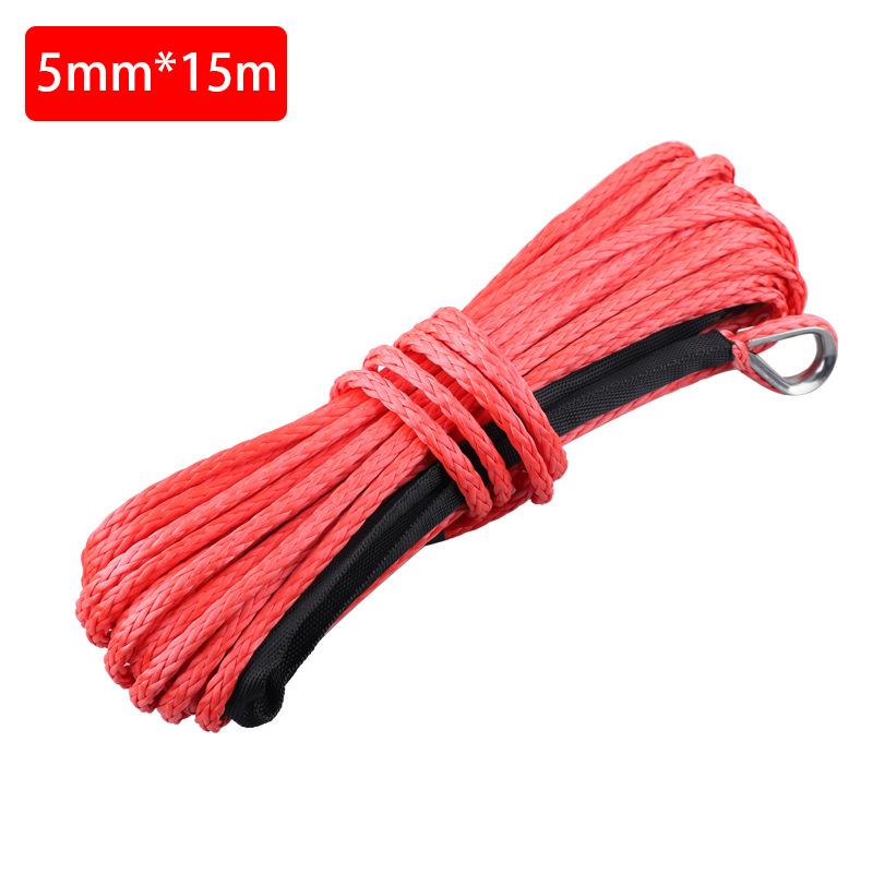 700磅电动绞7盘绳尼高强度纤维绳5/6/75/6/7mmx龙mmx15m汽车拖车