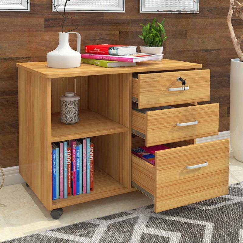 木质文件柜办移公抽柜见详情a屉式资料柜4档案柜矮柜带锁储物柜动