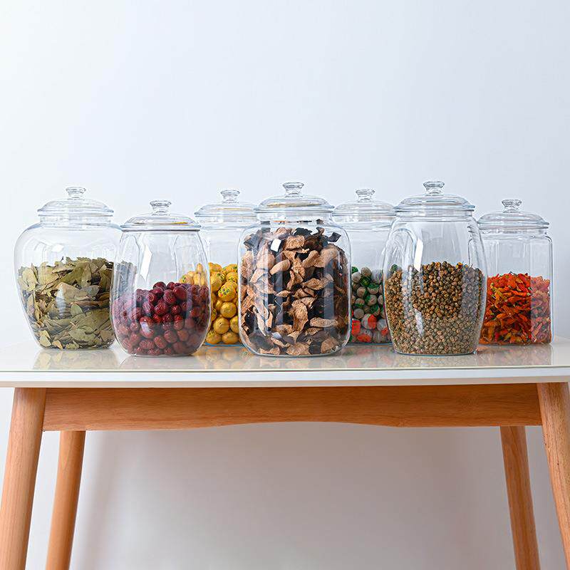 宝嘉商封罐透明盒塑料用陈皮茶叶干货食品级收纳PCFB系列中展示储