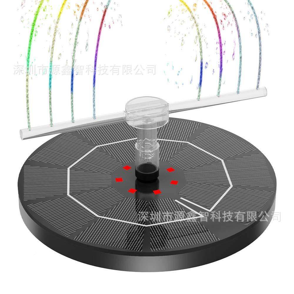 太阳能喷泉灯漂浮造型景外户鸟浴盆太漂阳能喷泉泵太阳543能浮喷