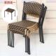 小藤椅子仿藤靠背椅儿童单人休闲阳台椅家用成人纯手工编织椅凳子