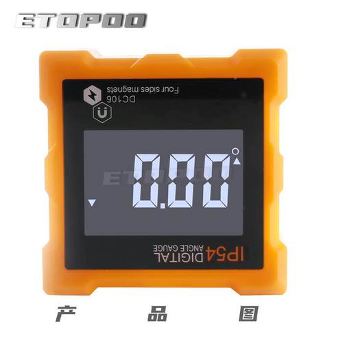液ETPOO倾角仪4*90度I54O晶屏四面磁力P数显液晶倾HYF角盒角度仪
