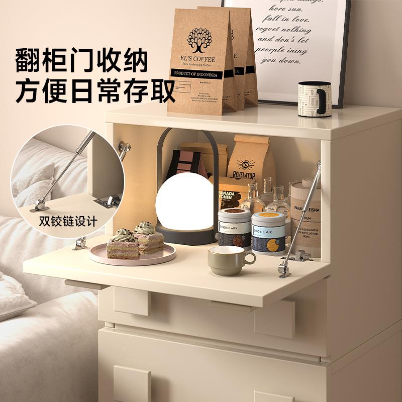 BC99奶小油风柜约小户斗型简卡门柜组合型简约中古风电视收纳床头