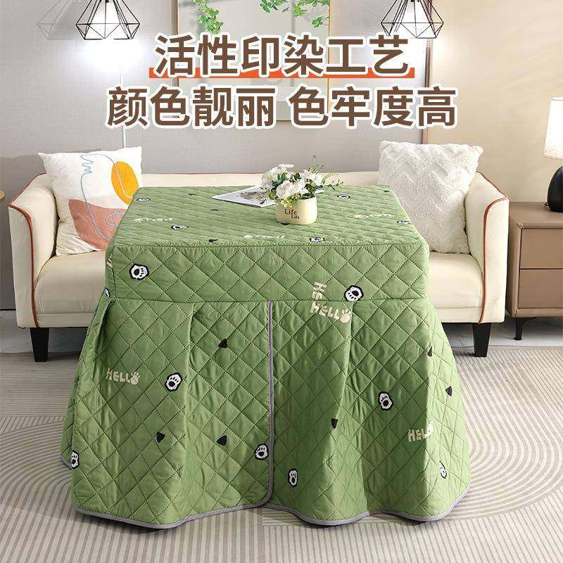 新款长方形烤火罩加电罩夹厚桌布罩茶几OVU电炉罩炉冬季棉保暖桌