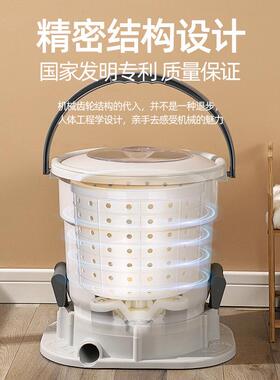 新款手动脱机型衣服水桶水学生宿舍免电衣脱物家小XX-1501用迷你
