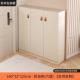实木奶油风鞋 柜 柜家用室内门口外楼道入户玄关柜一体靠墙大容量鞋