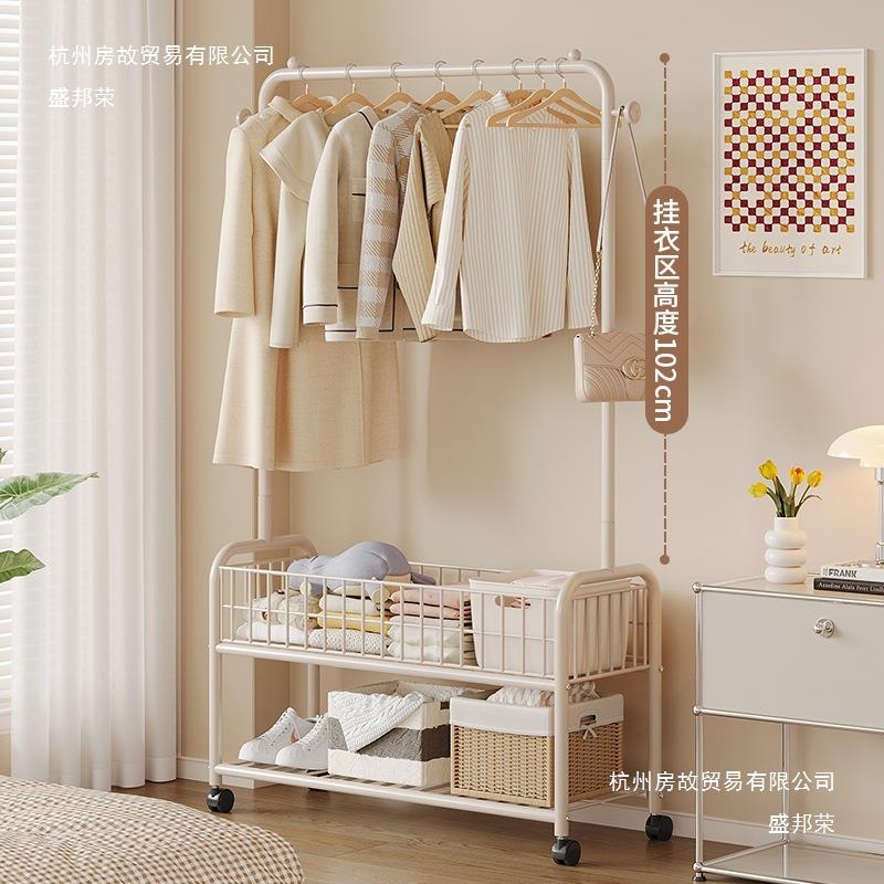 挂衣架衣落地室内宿落地带框舍帽架小型简易用卧衣服收纳置物晾家