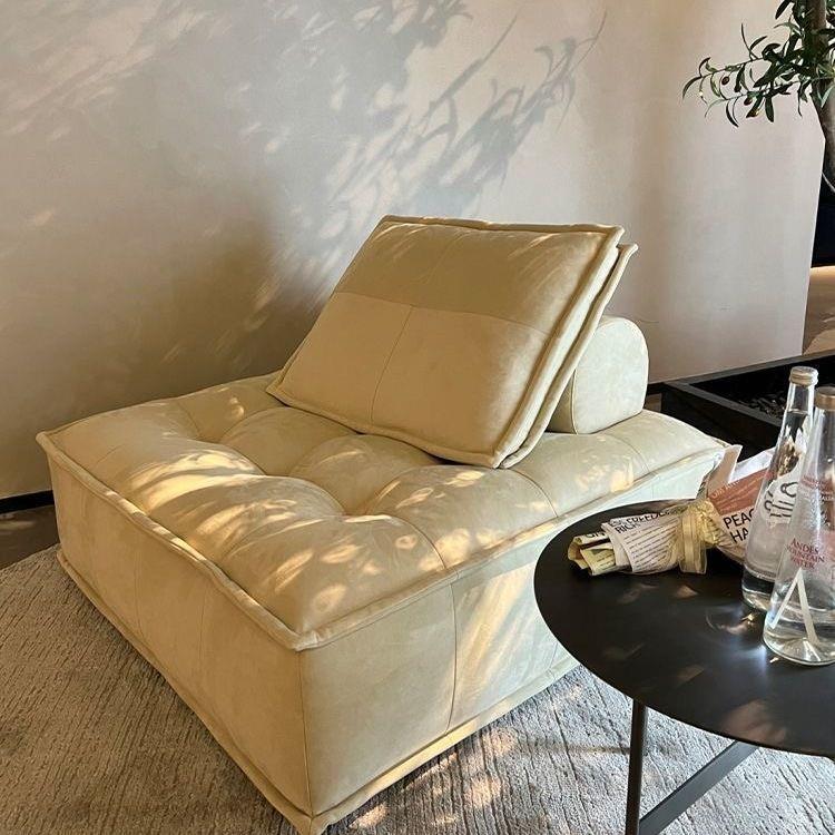 轻奢洗科技免室布豆块懒人沙腐发小户型方块客厅休闲椅卧CEP模块