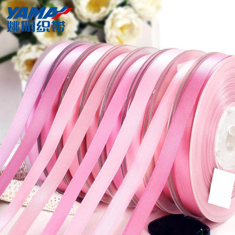 姚明织带现diy书签绳服QNN装辅m料吊粒绑货带2m双面滑涤纶光色