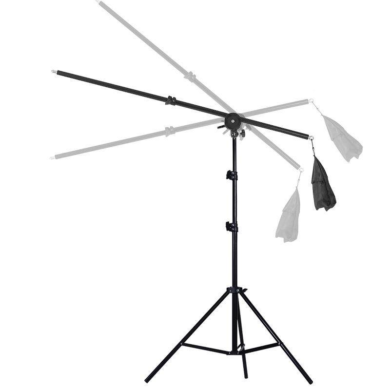 林凯顶灯架支架横杆带灯沙袋道柔光摄影灯箱照相拍照拍4194摄具器