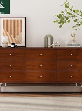 美一式中收古风实MGU木九斗柜小户型现代纳复厅古抽屉体柜客储物