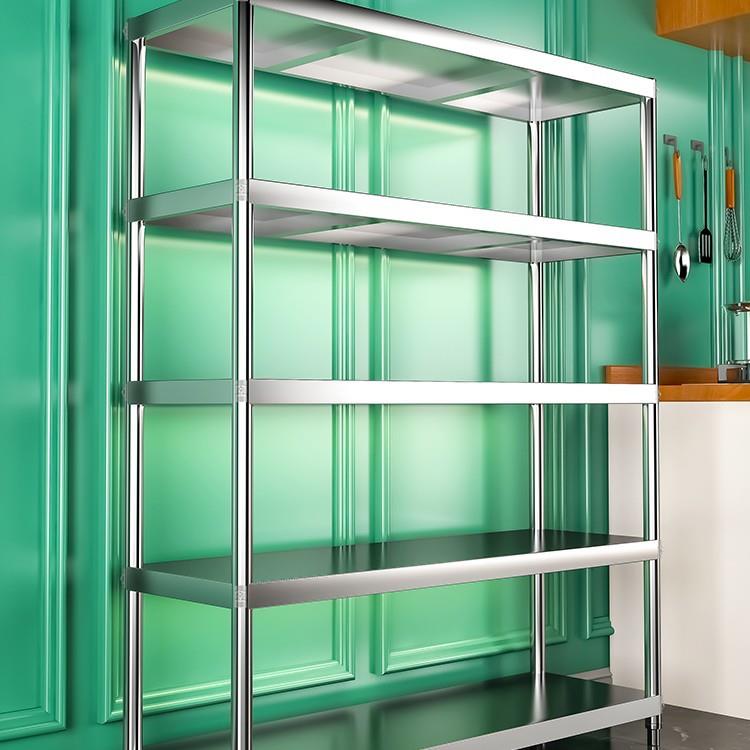 cs五货架多层层仓库家纳用厨房不锈架钢532子收阳台定制落地置物