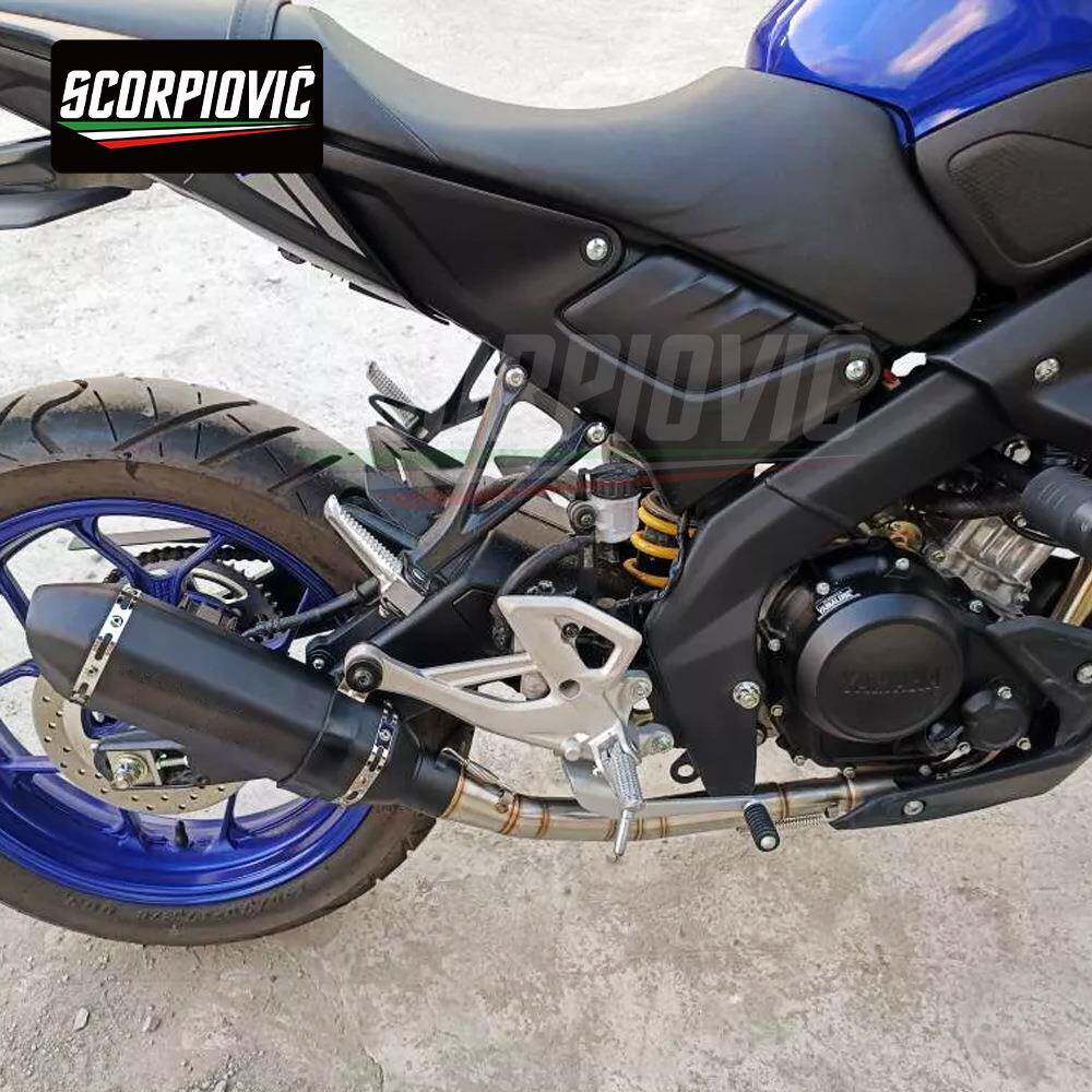 摩托车排气管改装适18784V用M2T155/R154双氧口不锈钢前段017-202