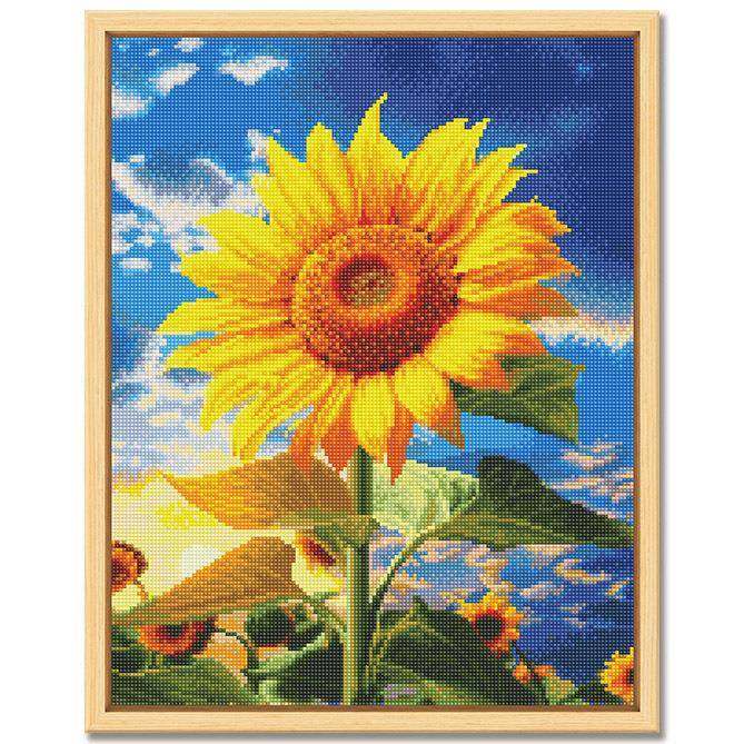 43*54cm5D加大尺寸绷框石画向日钻葵风天鹅湖景零售DIY钻石画,居家布艺,钻石绣,淘宝优惠券,粉丝福利购,淘宝优惠卷