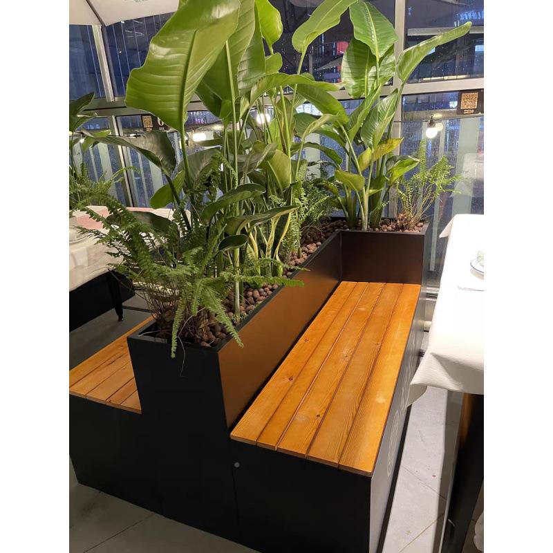 户外不锈坛花92262563箱阳种台植钢箱广场商业街长方形花铁艺成品