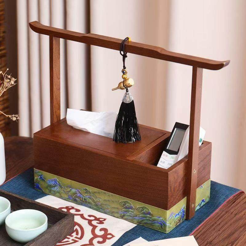 中式纸巾盒收家茶用厅古禅意室书房桌面纸巾纳盒创客意无品牌/高,收纳整理,纸巾盒,淘宝优惠券,粉丝福利购,淘宝优惠卷