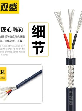 现货2464屏编蔽线线3芯号带铝箔织网176282624信222018awg