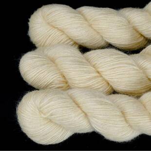 流0莹%1RPE0纯柞丝手染线白胚毛线蚕专用线胚手染线材