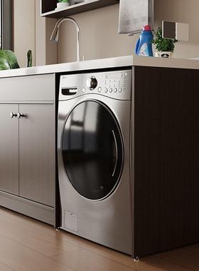 中古风蜂窝铝洗衣机阳一体柜组合台洗带RJH衣柜洗衣台盆脸搓板洗