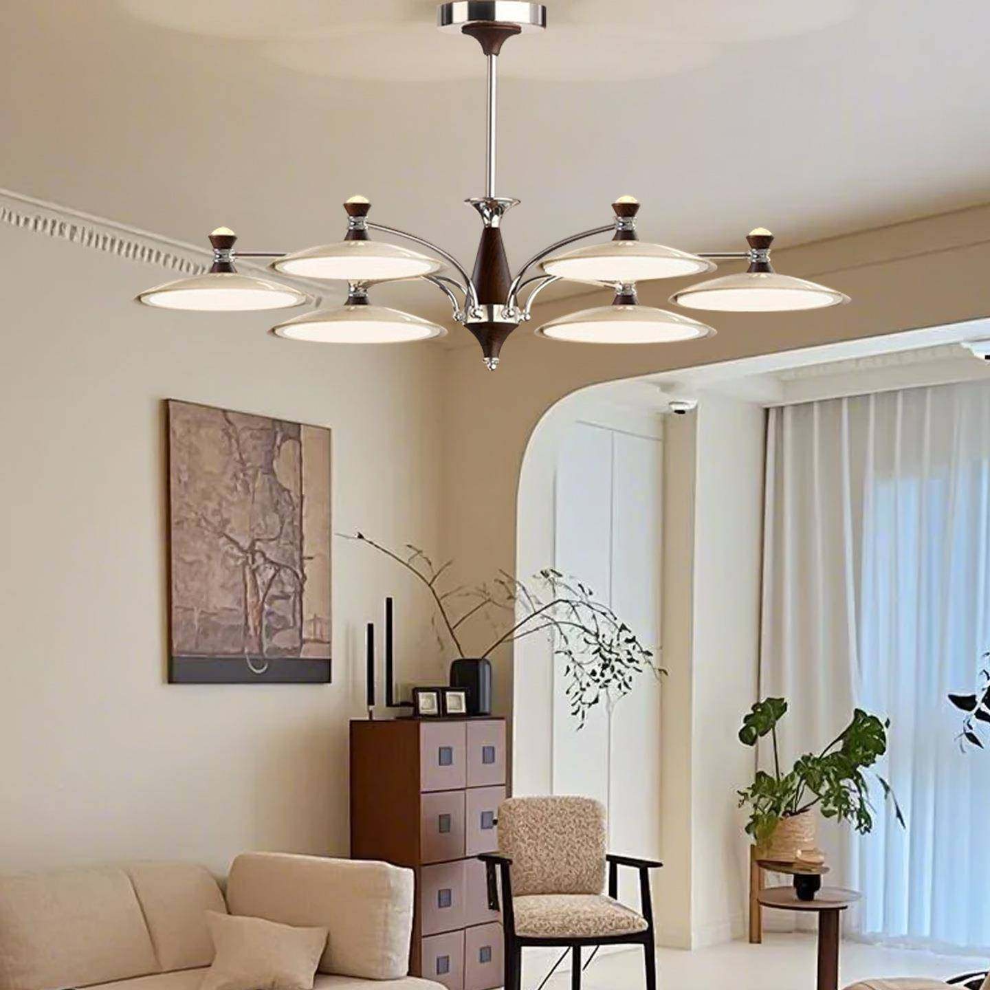 法式中古风客厅灯复古超亮吊高级感新款飞主70023碟奶油风灯复古,家装灯饰光源,智能吊灯,淘宝优惠券,粉丝福利购,淘宝优惠卷