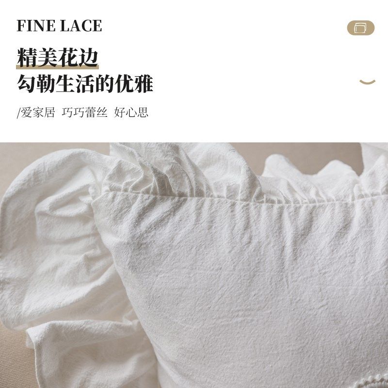 法式抱枕沙发客厅轻奢q高级感长方形方形汽车床头靠枕靠垫套不含