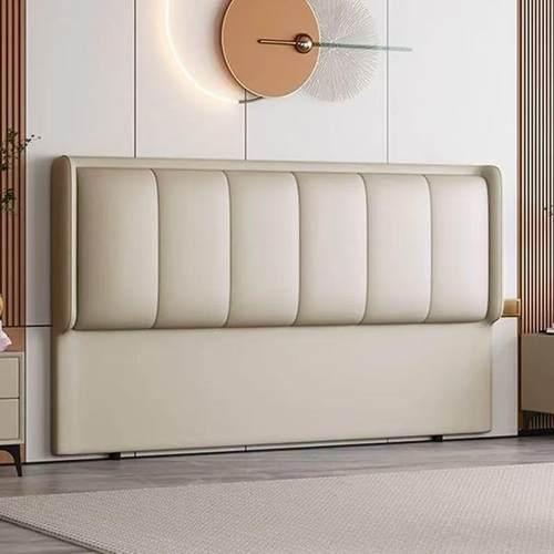 新款床头简约现代实木轻奢软包现货床头背板超薄靠背落地单买