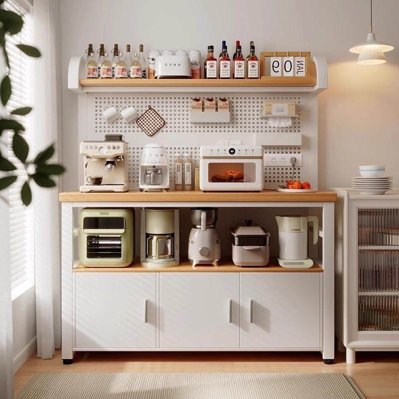 新款厨房置物架多功能洞洞板靠墙工作台微波炉锅具收纳架餐边橱柜,纺织面料/辅料/配套,纺织机械配件,淘宝优惠券,粉丝福利购,淘宝优惠卷