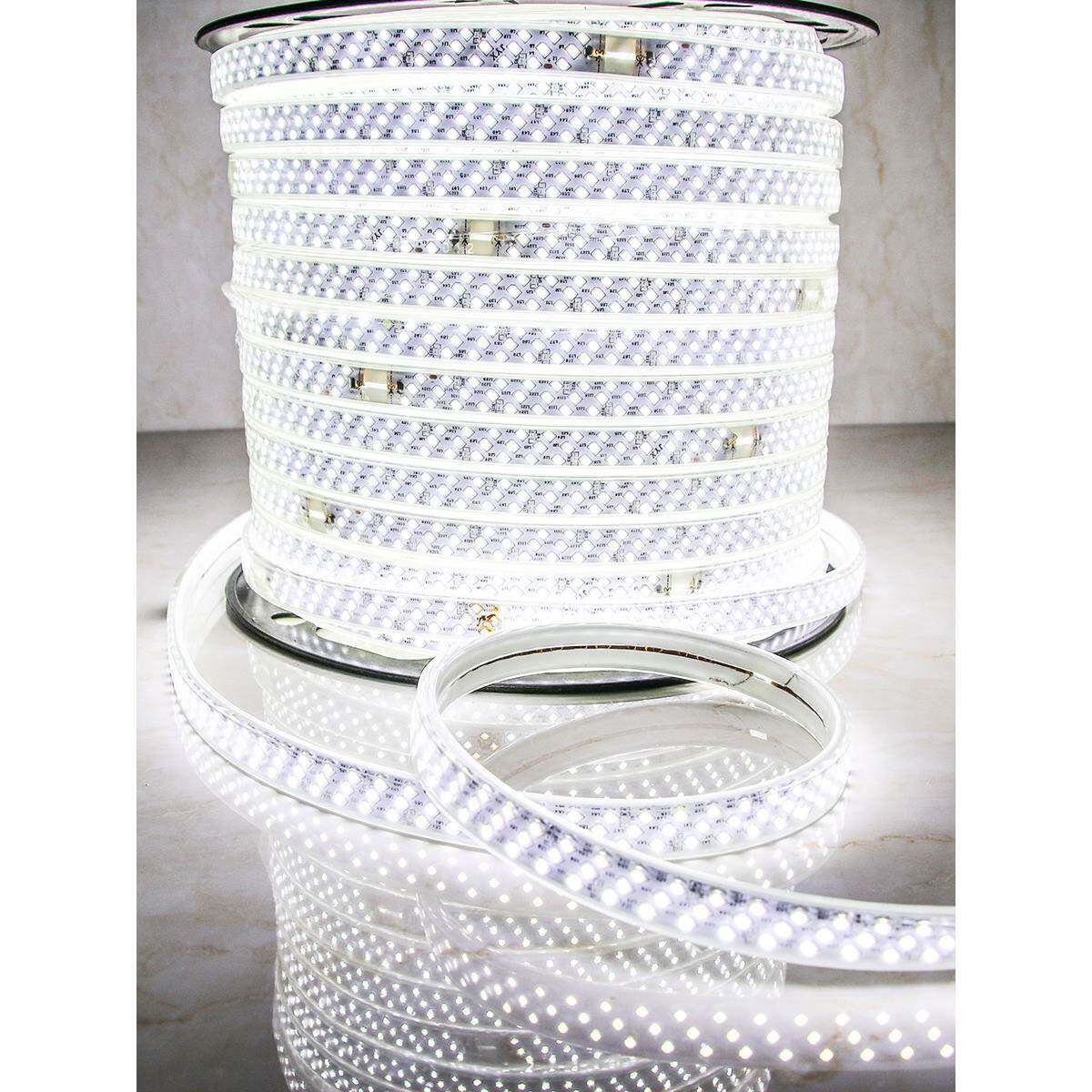 led灯带100米220V户外工程照明户外防水养殖塔吊工地地下室24V36V