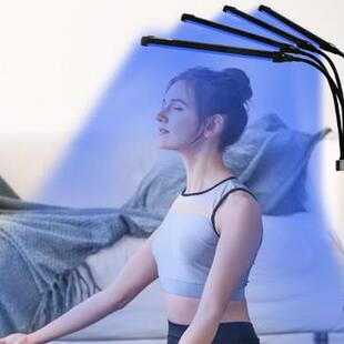 家用古铜色晒肤日光浴晒黑灯落地三角支架蓝光四管紫光美黑灯