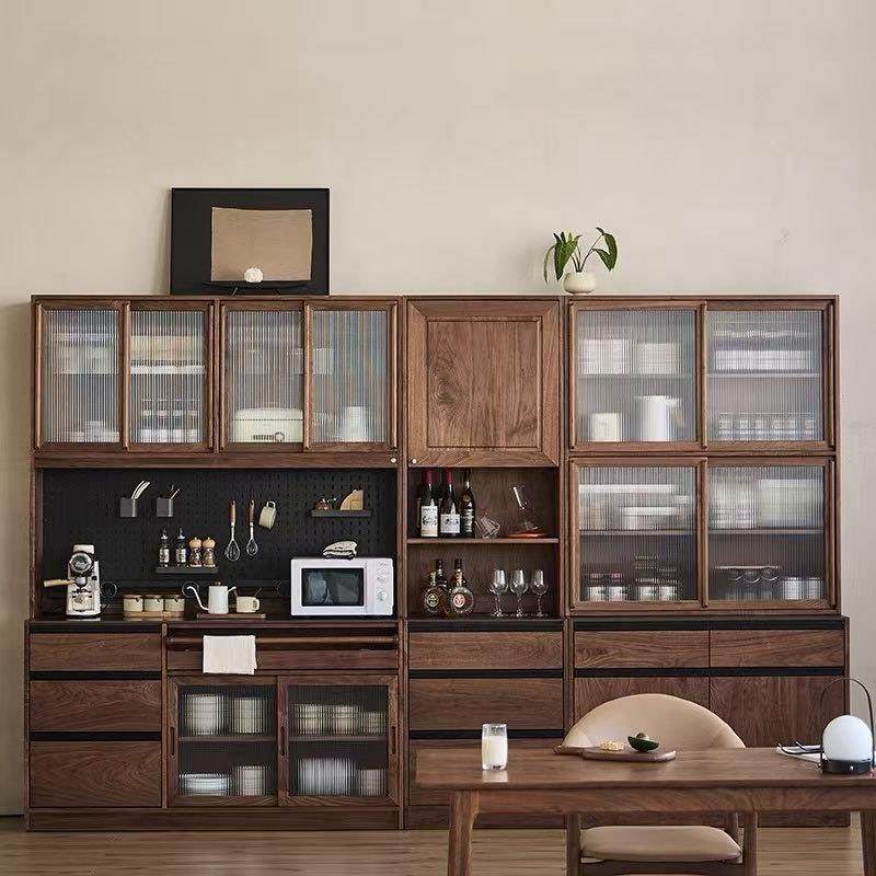北美黑胡桃木餐边柜现代简约餐厅收纳柜北欧实木樱桃木一体靠墙柜,机械设备,其他机械设备,淘宝优惠券,粉丝福利购,淘宝优惠卷