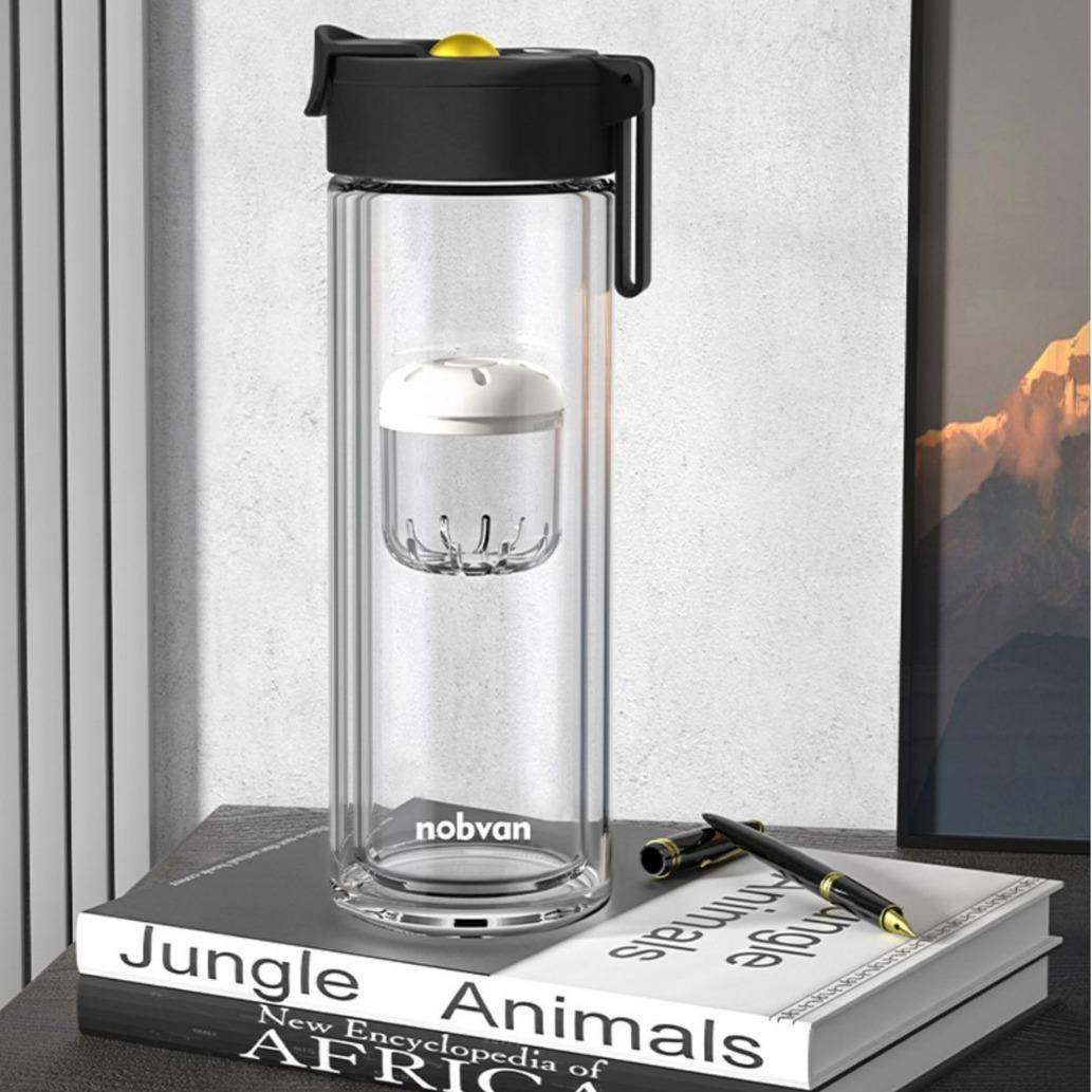 诺百纷磁弹泡茶杯隔热双层玻璃杯办公男士便捷磁吸茶水分离杯,收纳整理,烫衣板及配件,淘宝优惠券,粉丝福利购,淘宝优惠卷