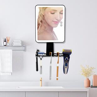 爆款旅行便携化妆镜壁挂免打孔补妆镜子家用男士剃须镜