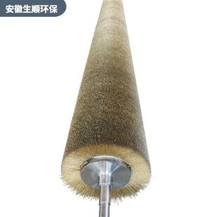 直销钢丝辊镀铜丝辊木地板拉丝辊刷钢板除锈钢丝刷辊