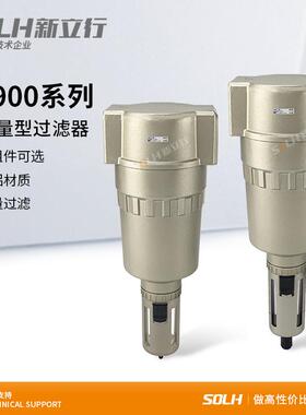 气动气源处理器AF900-20大口径空气过滤器大流量AF910/911-20