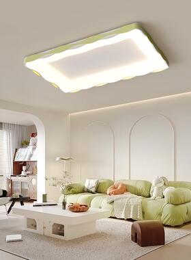 客厅主灯极简2023年新款白色网红LED吸顶灯现代简约广东中山灯