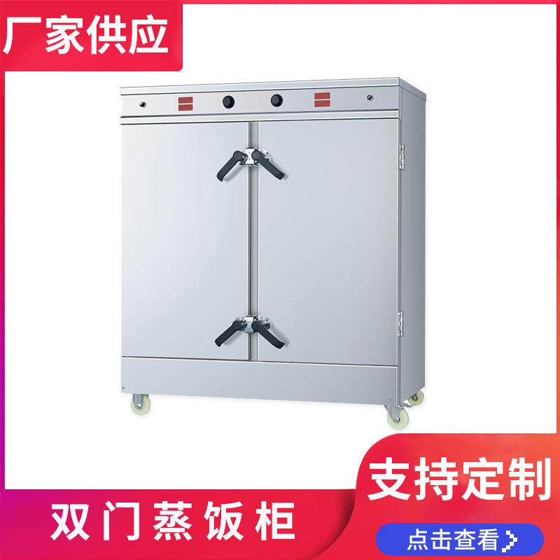 双门蒸饭柜食堂电热蒸饭柜蒸汽厨具蒸饭车