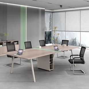 YOREN友仁会议桌长桌办公桌椅组合简约现代小型洽谈桌办公室家具
