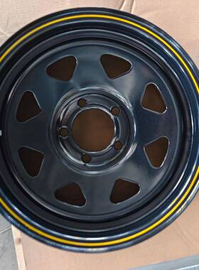 黑色粗黄线，13寸到18寸ATV拖车轻型挂车轮辋车轮钢圈生产