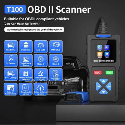 新品T100汽车故障诊断仪obd2elm327扫描仪支持多语言