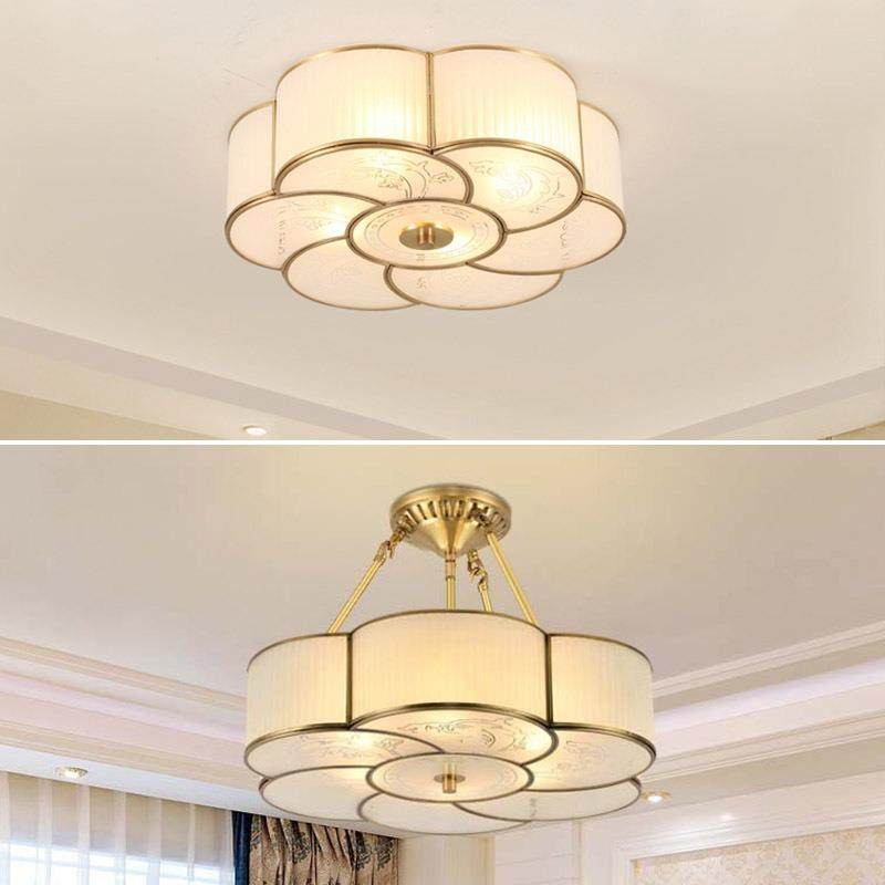 欧式全铜吸顶灯花型房间卧室灯现代儿童房灯具公主房创意书房灯饰,纺织面料/辅料/配套,纺织机械配件,淘宝优惠券,粉丝福利购,淘宝优惠卷