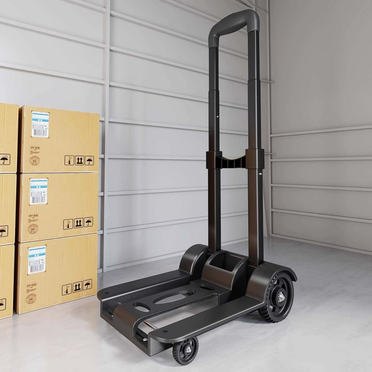 行李拉杆小拖车拉车可伸缩折叠便携式家用搬运车拉货手推车买菜车,电子元器件市场,其它元器件,淘宝优惠券,粉丝福利购,淘宝优惠卷