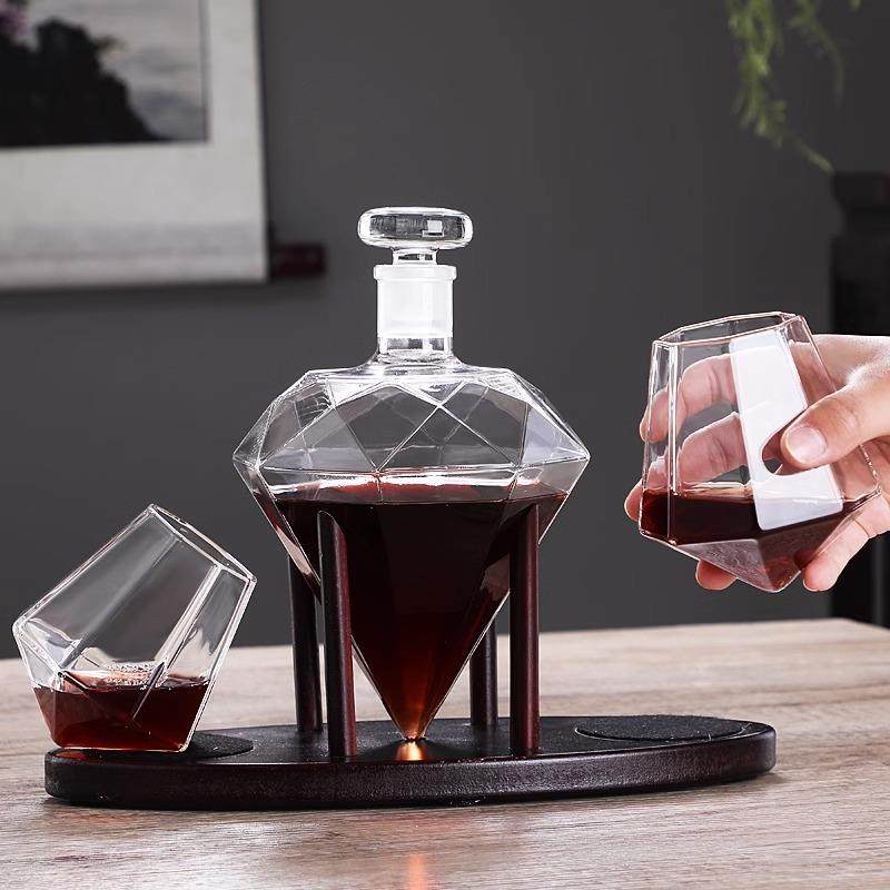 高QWN档钻石心酒瓶红酒瓶封罐创意密加厚透明玻璃泡空酒酒瓶家用,橡塑材料及制品,玻璃容器/玻璃瓶,淘宝优惠券,粉丝福利购,淘宝优惠卷